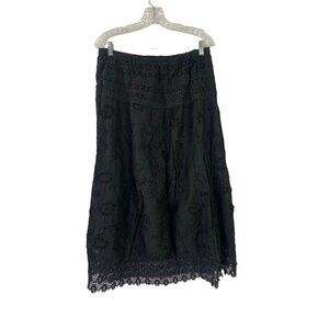 Calessa Women's Black  Long Skirt